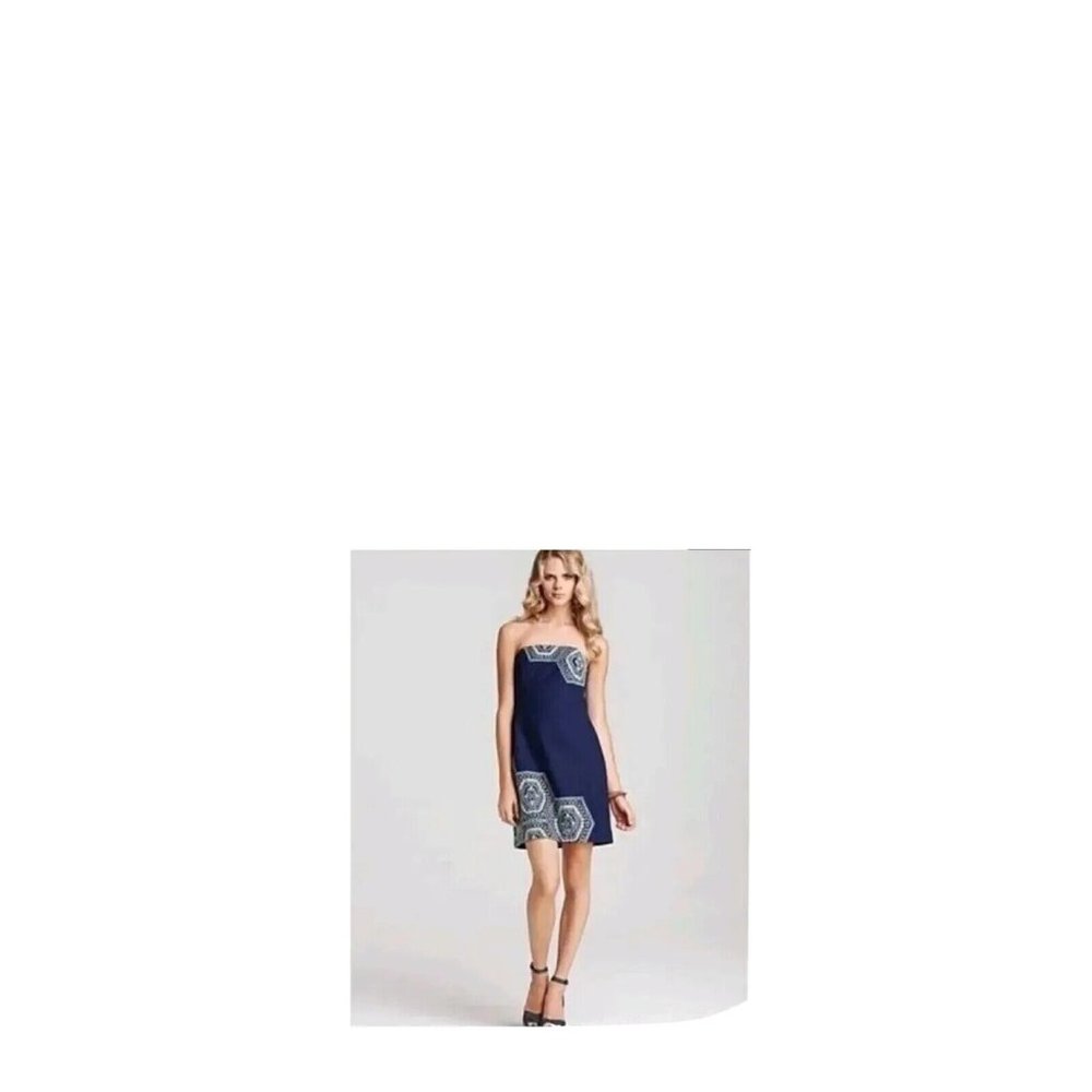 Vintage Lilly Pulitzer Bowen Navy Embroider Honeycomb Dress Sz6 Originally $268.